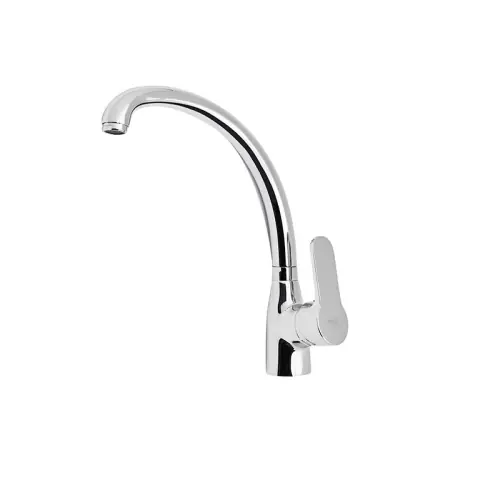 Favoriet Miscelatore monocomando lavello bocca alta serie Paco a canna girevole cartuccia Ø 35 mm in ottone cromato rubinetteria lavello