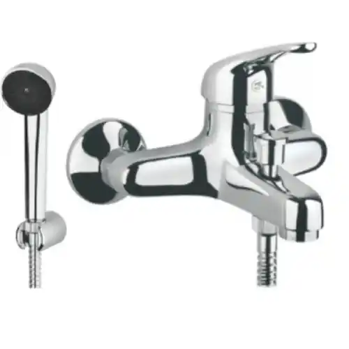 Snelle Levering Miscelatore monocomando Luna per vasca bagno doccia duplex supporto a muro