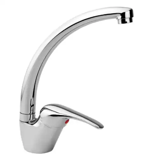 Bestel Nu Miscelatore rubinetto serie Luna gruppo lavello per cucina a canna alta in ottone cromato