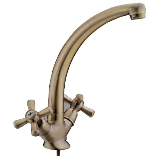Weekendaanbieding Miscelatore Sofia rubinetto per lavello a croce in ottone finitura bronzo art.25412B