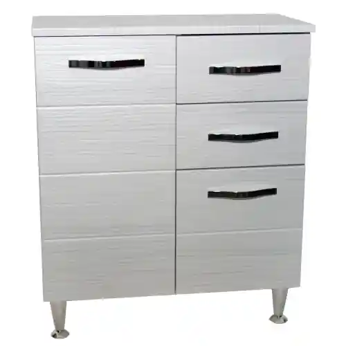Favoriet Mobile da bagno bianco base Antonella mobili con 2 ante e due cassetti