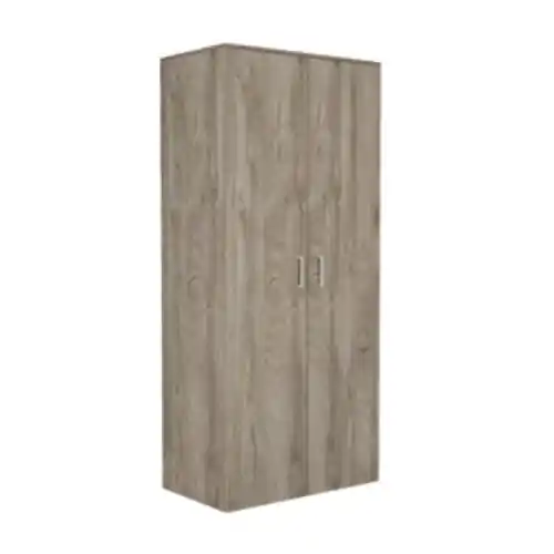 Gereduceerde Prijs Mobile kit armadio a due ante rovere in legno laminato cm.87X195X50 ideale per ufficio e camere da letto