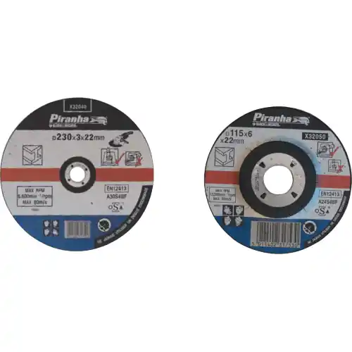 Hete Deal mola disco a centro depresso Ø 115x6x22 mm piranha X32050 sbavare metalli