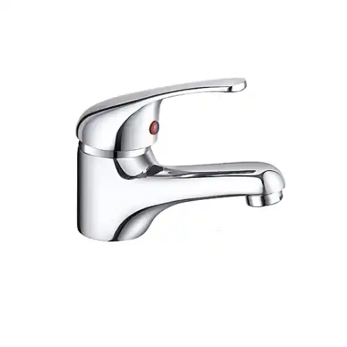Superprijs Monocomando lavabo serie Delfina con piletta 1" 1/4 e cartuccia Ø 40 mm rubinetteria ottone cromo