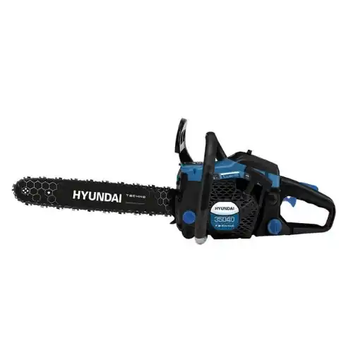 Motosega Hyundai YS-4016L Hp 2,1 motore 2 tempi lunghezza barra da 40 cm Euro 5 per tagliare legna alberi potare rami Populair