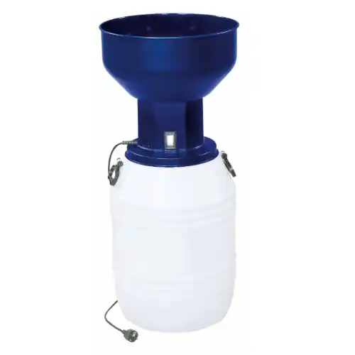 Betrouwbaar Mulino elettrico per granaglie 1,6 Hp produzione oraria 30÷210 kg 4 setacci Ø 1,5-3-5-7 mm bidone 50 lt