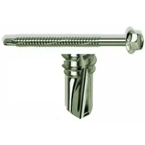 Mustad 20 viti Kovervit autoperforanti testa esagonale collare 6x38 mm Meest Verkocht