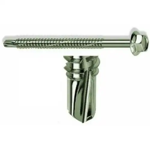 Mustad 20 viti Kovervit autoperforanti testa esagonale collare 6x80 mm Bestel Nu
