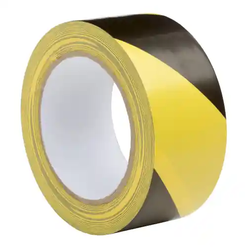 Direct Beschikbaar nastro adesivo bicolore giallo nero mm 50x33 mt edilizia lavori in corso