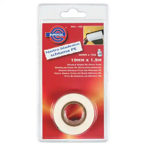 Finale Uitverkoop nastro biadesivo forte mm 19x5 mt in schiuma PE per mensole specchi