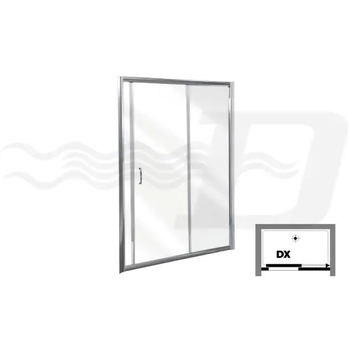 Hete Deal nicchia per box doccia Selene 1 anta scorrevole cm 112-115 185h