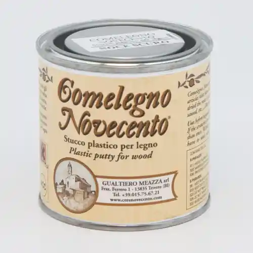 Novecento ‘Comelegno‘ stucco monocomponente 250 ml noce scuro per restauro legno mobili in latta Premium