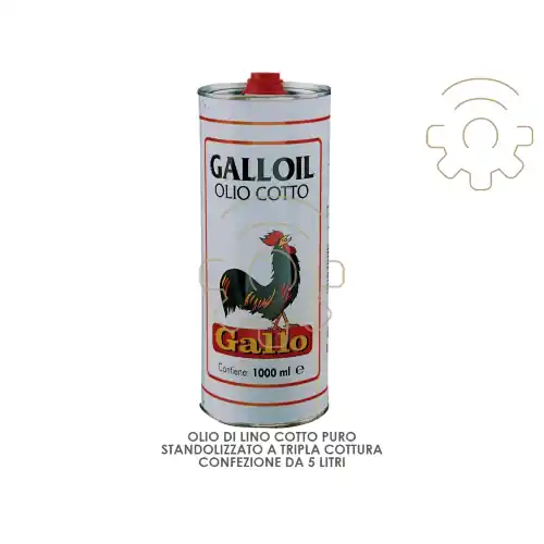 Olio di lino Gallo cotto 5 lt standolizzato a tripla cottura Goedkoop