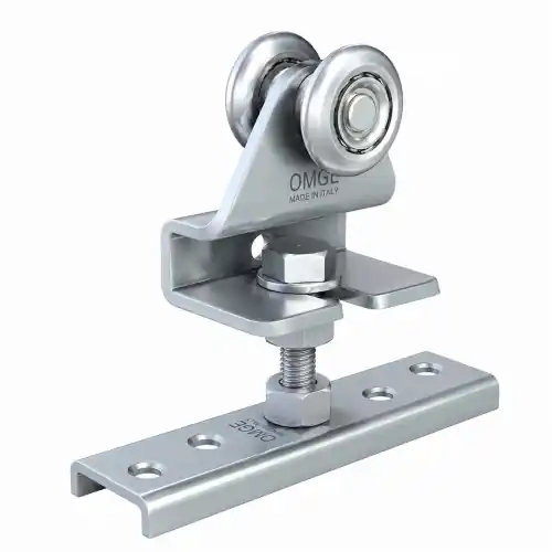 Omg 1222 kit 15 carrelli regolabili a 2 ruote Ø 24 mm per porte scorrevoli max 25 Kg Nu Kopen