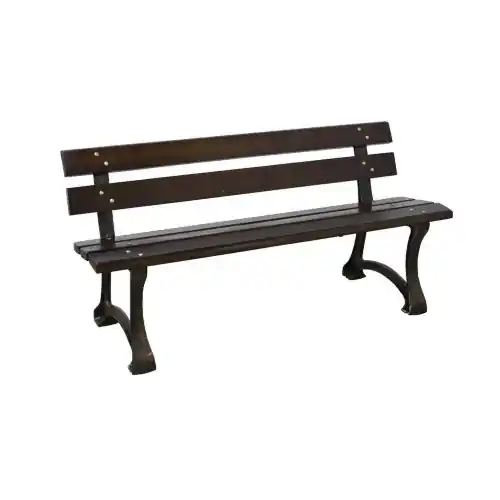 Beperkt Aanbod Panchina Parco magnum struttura in ghisa e legno 150x62x73 cm panca da esterno giardino e parchi pubblici