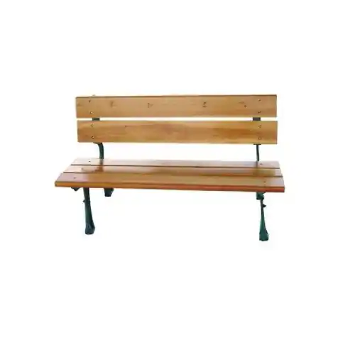 Weekendaanbieding Panchina Tikal Domus in ghisa e doghe in legno 150 x 59 cm panca 2/3 persone da esterno giardino