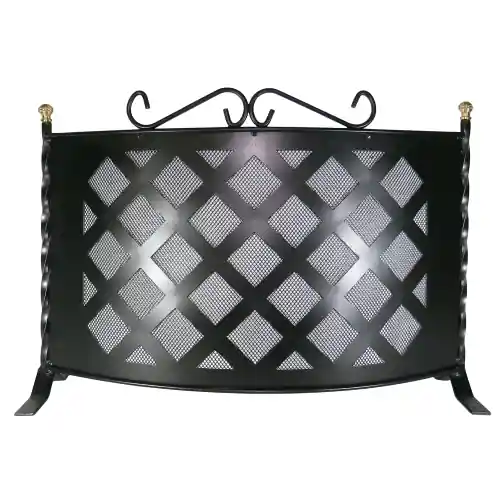 Weekendaanbieding Parascintille Modello Box in acciaio verniciato 70 x h 55 cm per camino stufa caminetto