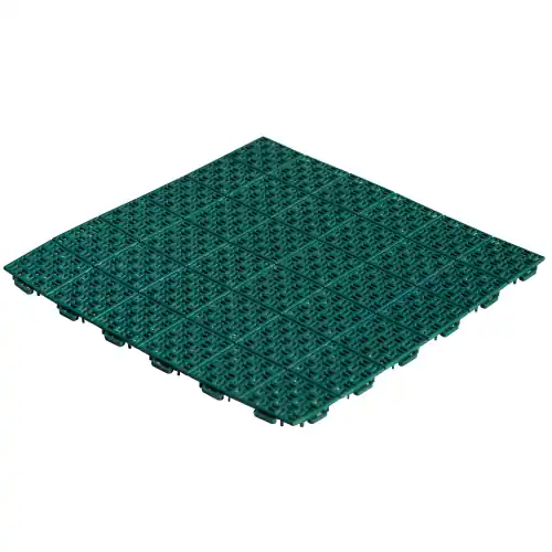 Actieprijs Pavimento in polipropilene verde drenante cm 56,3x56,3 per giardino piscine spogliatoi esterni con incastri per giunzione