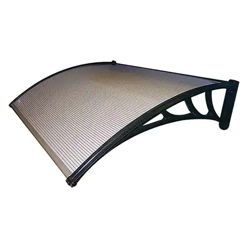 Merkproduct Pensilina da esterno in policarbonato trasparente con supporti in plastica cm100x120