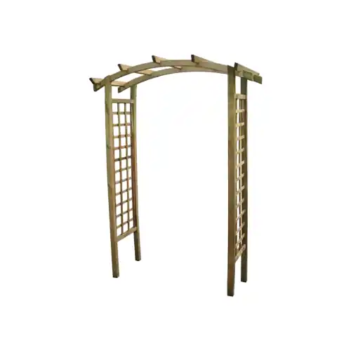 Pergola doppia in legno di pino impregnato cm180x70x220h pergolato per giardino esterno Direct Verzonden