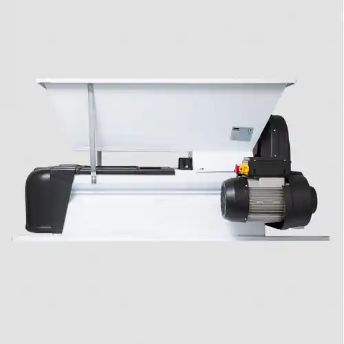 Pigiadiraspatrice elettrica tramoggia con coclea da cm 90x50 220 v hp 1 rulli in nylon griglia inox macchina enologica corpo in acciaio smaltato Koop Online