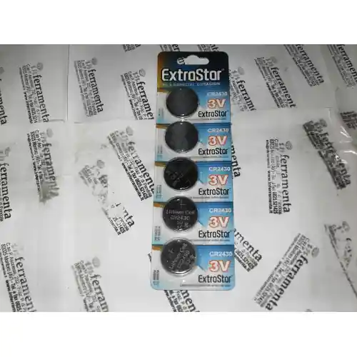 pila batteria CR2430 a bottone 3V litio per calcolatrici telecomandi Finale Uitverkoop