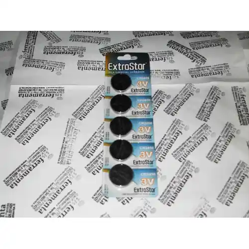 pila batteria CR2450 a bottone 3V litio per calcolatrici telecomandi Op = Op