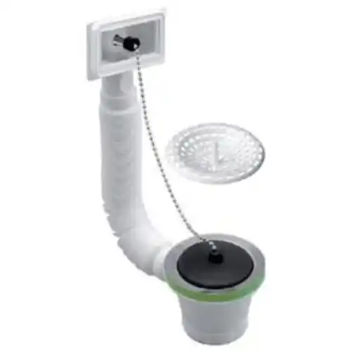 Piletta lavello in polipropilene e acciaio inox 1" 1 - 2 con troppopieno Betaalbaar