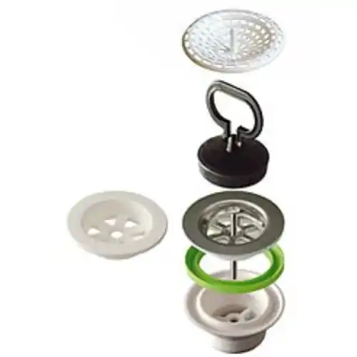 Koopje Piletta lavello in polipropilene e acciaio inox 1" 1 - 2 senza troppopieno