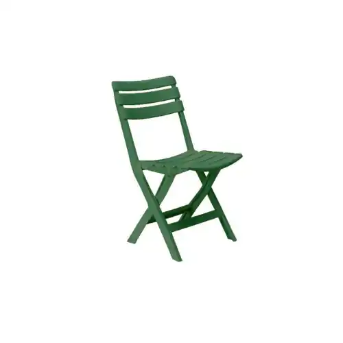 Exclusieve Aanbieding Pinta sedia richiudibile in polipropilene verde 41x40x80 cm da esterno