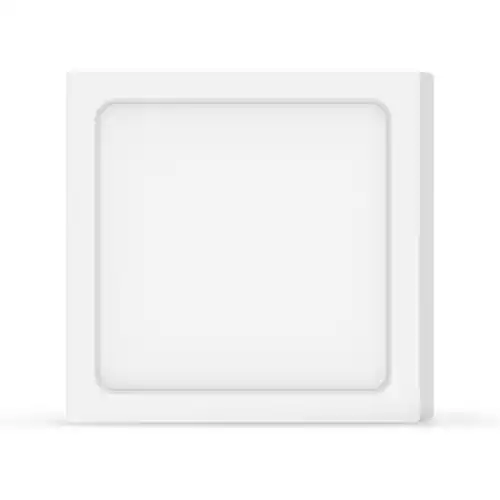 Dagaanbieding Plafoniera a led quadra colore bianco ghiaccio 6000K 18W struttura bianca per salone casa