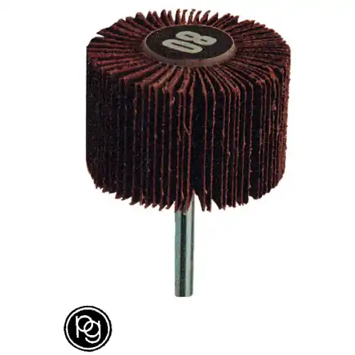 Direct Beschikbaar Poggi 358.40 ruota abrasiva lamellare Ø 40x20 mm grana 80 per smerigliare