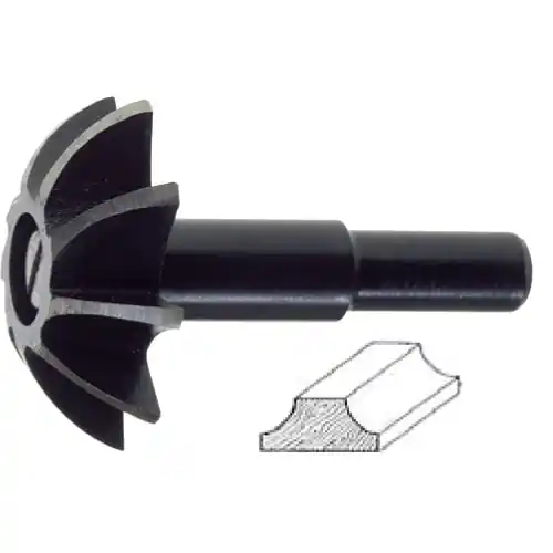 Veilige Betaling Poggi 362.00 fresa sagomata per legno Ø 35 mm profilo concavo gambo 8 mm