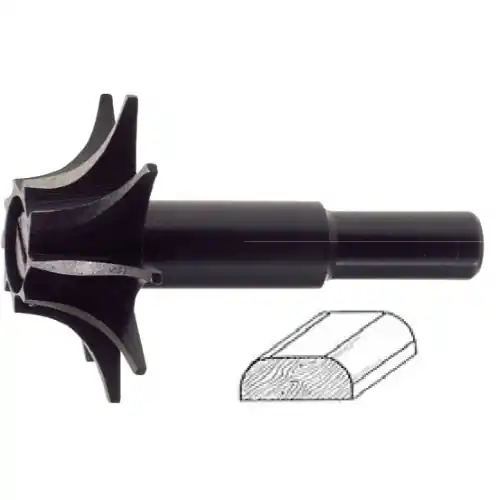 Poggi 363.00 fresa sagomata per legno Ø 25 mm profilo convesso gambo 8 mm Actieprijs