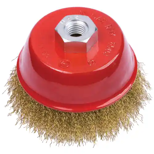 Laatste Kans Poggi 485.30 spazzola a tazza Ø 60 mm con fili di acciaio attacco M14
