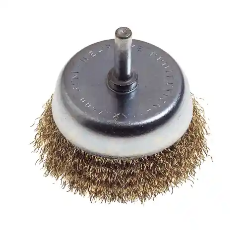 Hoge Kwaliteit Poggi 495.00 spazzola a tazza Ø 50 mm con fili di ottone gambo Ø 6 mm