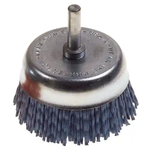 Poggi 497.40 spazzola a tazza Ø 70 mm con fili in nylon grana 150 abrasivo Betrouwbaar