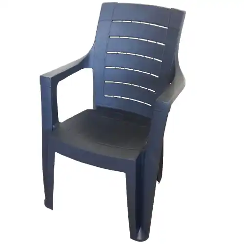 Bestel Nu Poltrona con braccioli Cleopatra in resina antiurto antracite 56x60x89 cm da giardino esterno