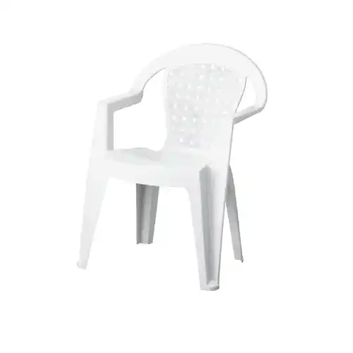 Gecertificeerd Poltrona Norma antiscivolo in resina antiurto 56x45x80 cm bianca da giardino esterno