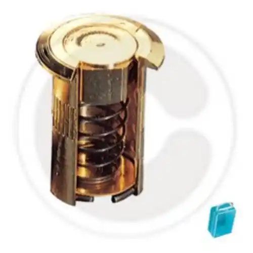 pozzetto in ottone a molla Ø 14 mm antipolvere porta porte finestre Koop Vandaag