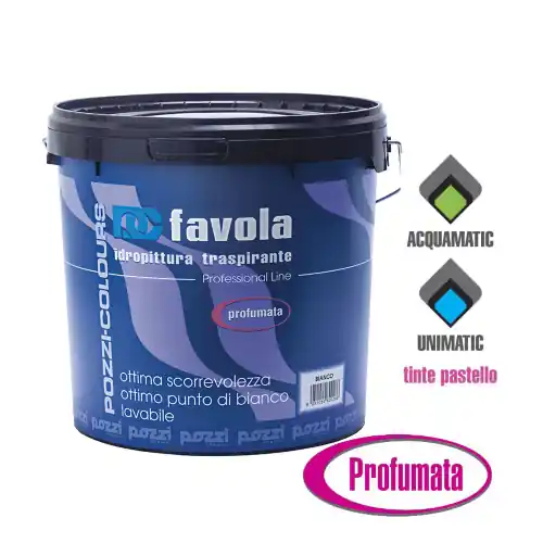 Pozzi Favola 14 lt idro pittura lavabile bianco antimuffa super traspirante profumata professionale per interni Meest Verkocht