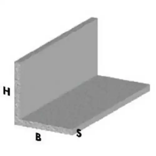 Voordeelprijs profilo angolare cm 200 h argento 25x25x1 mm asta profili alluminio