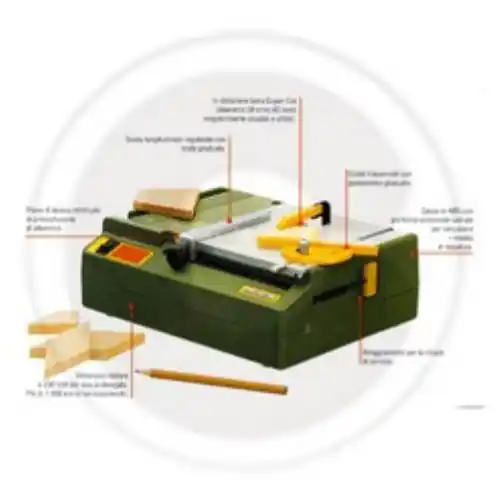 Proxxon 27006 sega circolare da banco 220 mini KS230 per legno metalli ferro Snelle Levering