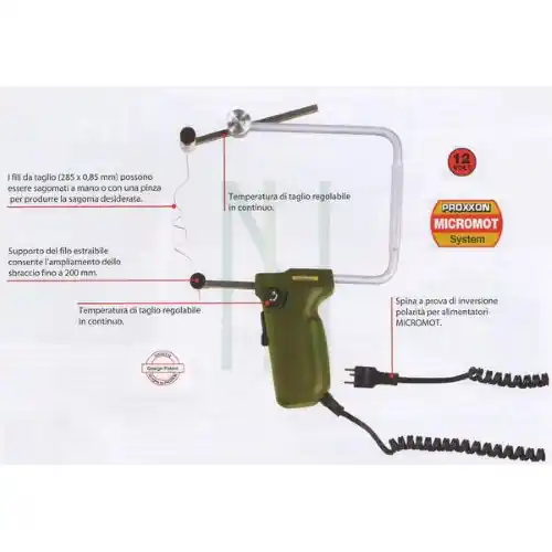 Gereduceerde Prijs PROXXON 27082 TAGLIA POLISTIROLO TAGLIAPOLISTIROLO MODELLISMO PORTATILE