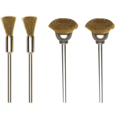 Alleen Vandaag PROXXON 28961 2 SPAZZOLE OTTONE A PENNELLO MM. 8 per OTTONE RAME METALLI