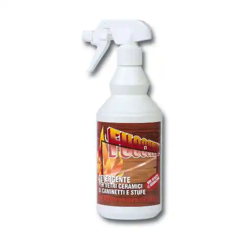 Favoriet Pulivetro Fuocobello 750 ml detergente per vetro vetri ceramici di stufe e camini con vaporizzatore