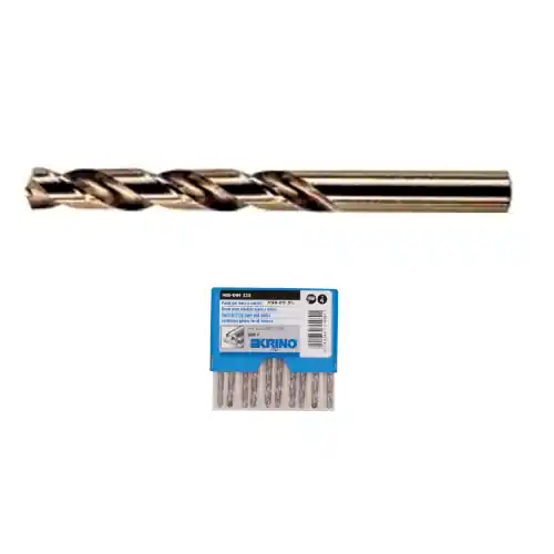 Seizoensaanbieding Punta HSS al 5% serie corta al cobalto Ø 8 mm x 0,50 codolo cilindrico 830 HV per acciaio inox e acciai legati