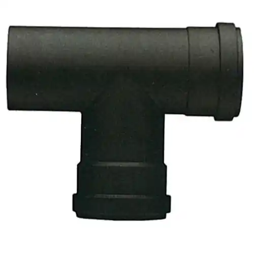 raccordo a T Ø 8 cm 80 mm acciaio attacco FFM stufe a pellet 1,2 mm porcellanato nero Superprijs