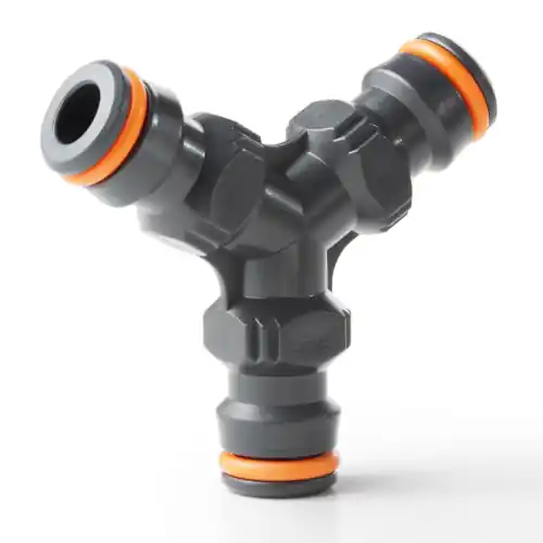 Shop Nu Raccordo connettore GF Art. 5451 a 3 vie per unire linee di tubo con raccordi portagomma automatici irrigazione giardino