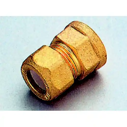 Beperkt Aanbod raccordo gas in ottone diritto bicono attacco F 3/8 x 10 mm ogiva teflon